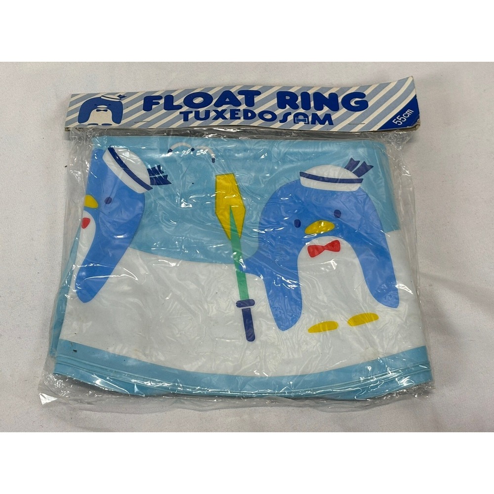 NEW! Vtg Sanrio Tuxedo Sam Float Ring Made In Japan 1984 Deflated 68x8 Size